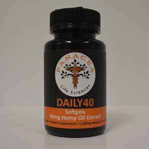 Daily, 40 soft gels, 40mg hemp oil, Honey