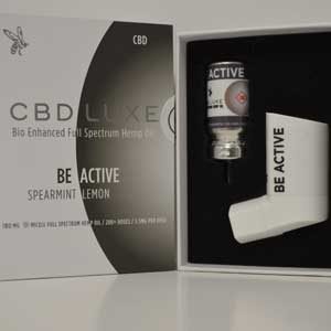 C.B.D. Luxe Inhaler, Be Active, Spearmint Lemon, 200 doses, 5.5mg per dose